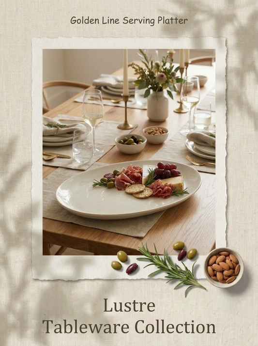 Golden Line Serving Platter