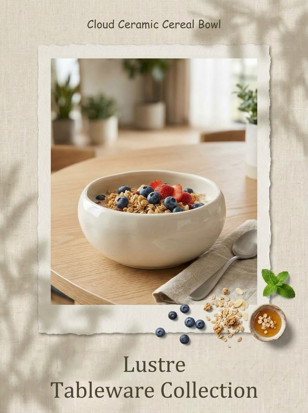 Cloud Ceramic Cereal Bowl
