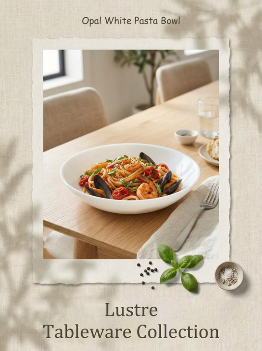 Opal White Pasta Bowl