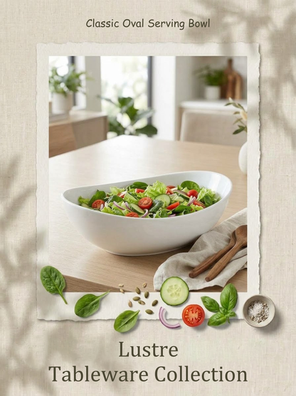 Classic Oval Serving Bowl