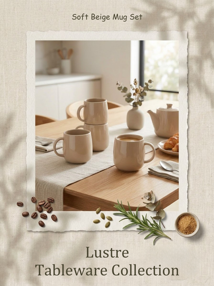 Soft Beige Mug Set