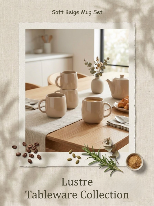 Soft Beige Mug Set