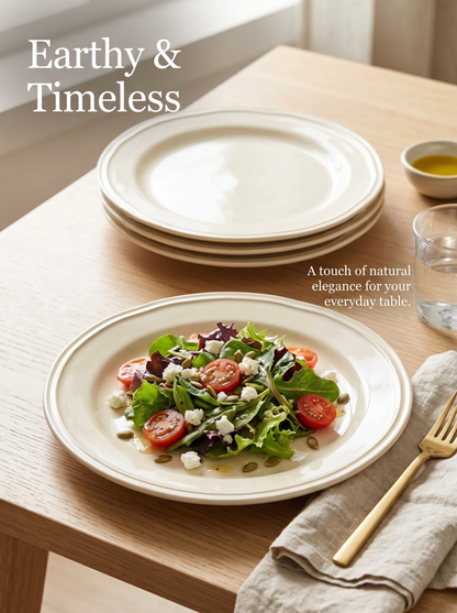 Ivory Rim Salad Plate