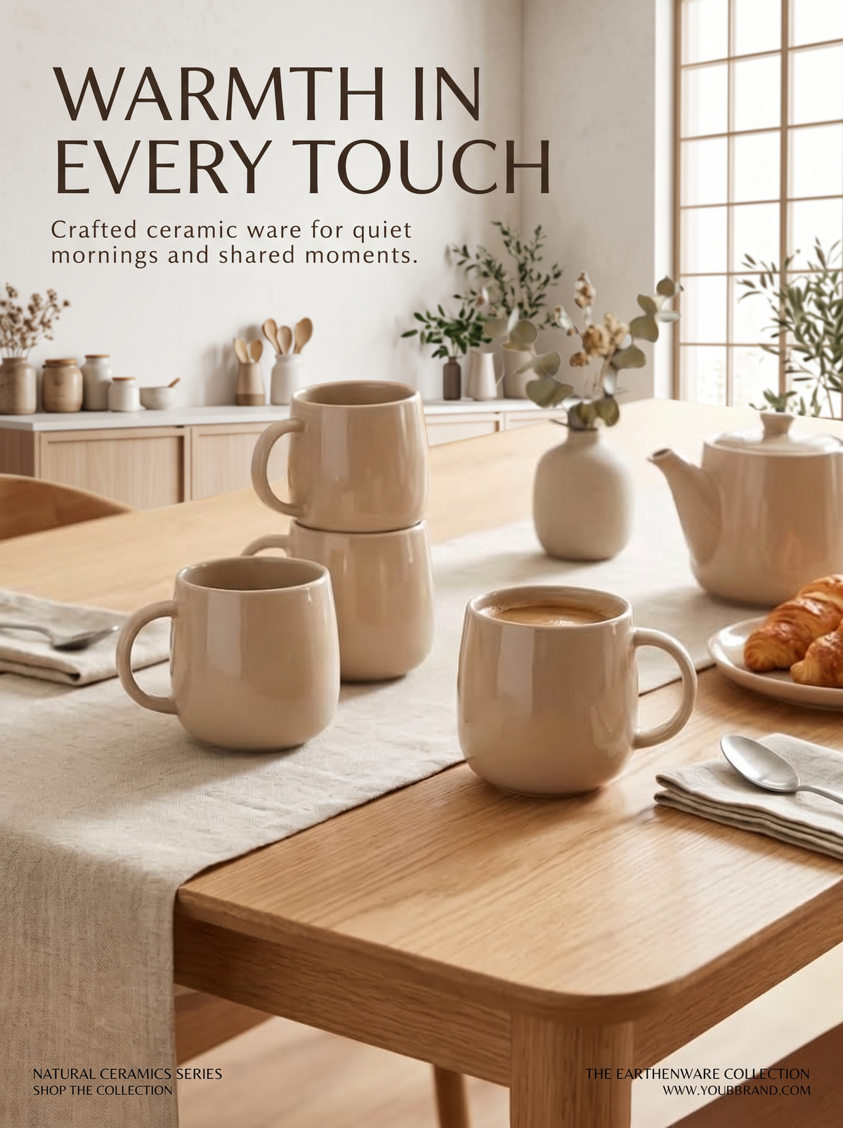 Soft Beige Mug Set